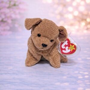 Tuffy Ty Tan Plush Puppy Toy